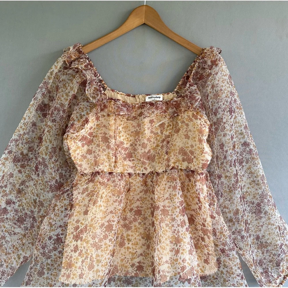 5 for $40 Mittoshop Top Blouse Shirt Size M - Picture 2 of 7